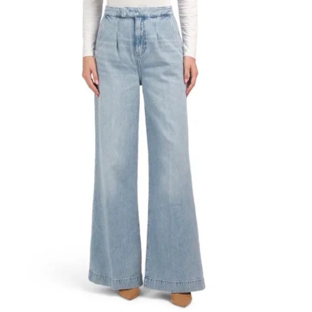 Triarchy Pleated Trouser - Light Indigo